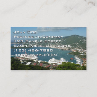 Tarjeta De Visita Puerto de St. Thomas Islas Vírgenes Estadounidense