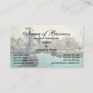 Tarjeta De Visita Puerto en Calais por Edouard Manet