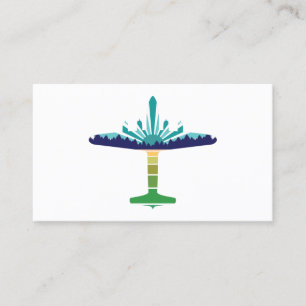 Tarjeta De Visita puesta de sol de la línea aérea dc 6