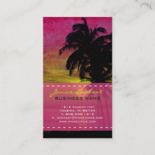 Tarjeta De Visita Puesta de sol de PixDezines hula