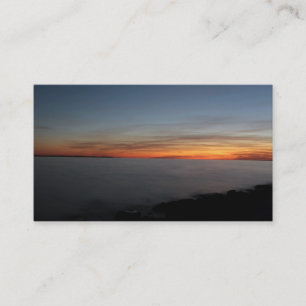 Tarjeta De Visita puesta de sol junto al lago, Kingston, Ontario, al