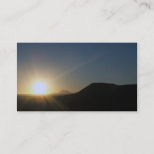 Tarjeta De Visita puesta de sol : utah