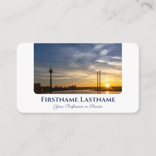 Tarjeta De Visita Puesta del sol en la ciudad taxista taxista taxi a (Anverso)