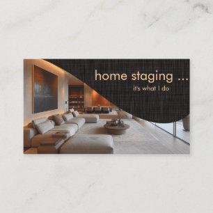 Tarjeta De Visita Puesta en escena de hogar profesional contemporáne