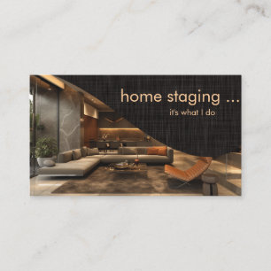 Tarjeta De Visita Puesta en escena de hogares profesionales contempo