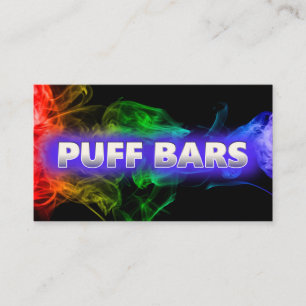 Tarjeta De Visita Puff Bar Vape Black Business Card