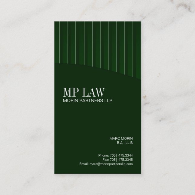 Tarjeta de visita pulida (Anverso)