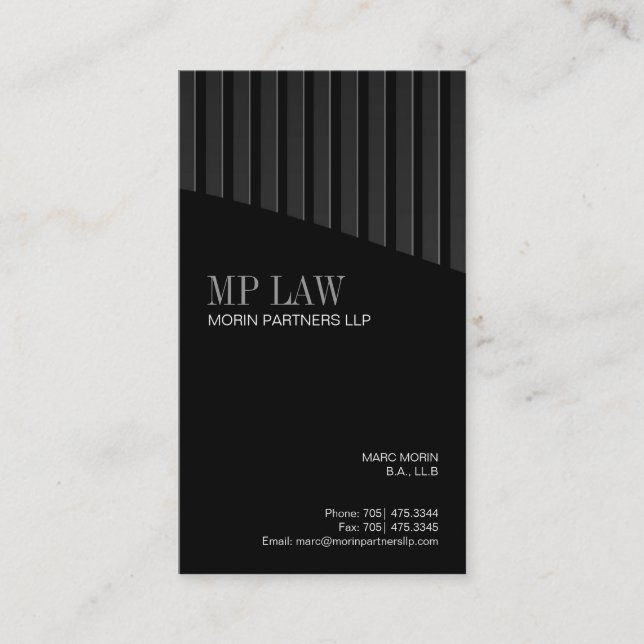 Tarjeta de visita pulida (Anverso)