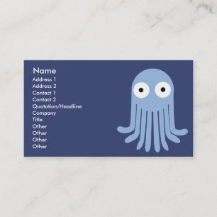 Tarjeta De Visita Pulpo - obra clásica