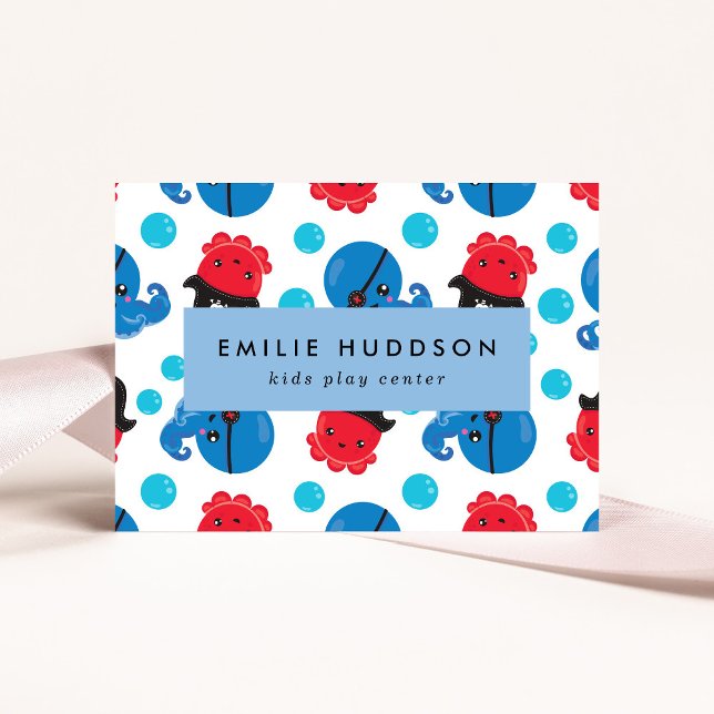 Tarjeta De Visita Pulpo pirata, centro de juegos para niños, centro  (Subido por el creador)