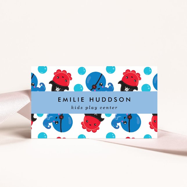 Tarjeta De Visita Pulpo pirata, centro de juegos para niños, centro  (Subido por el creador)