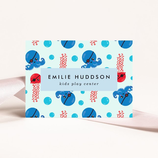 Tarjeta De Visita Pulpo pirata, medusa pirata, centro de actividad (Subido por el creador)