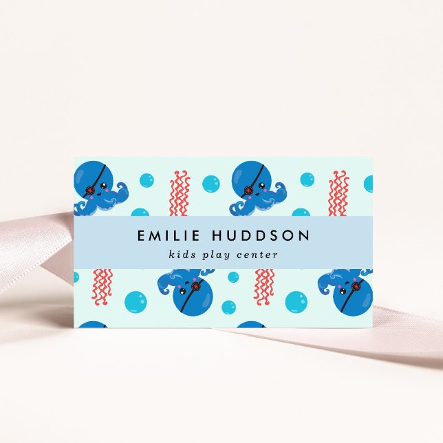 Tarjeta De Visita Pulpo pirata, medusa pirata, centro de actividad (Subido por el creador)