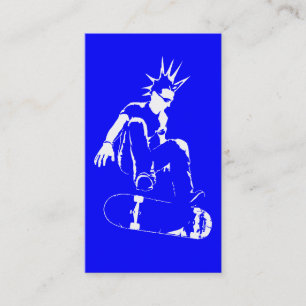 Tarjeta De Visita punk de patinaje