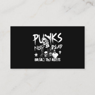 Tarjeta De Visita Punks no muertos