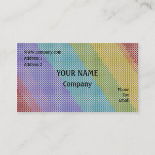 Tarjeta De Visita Puntada cruzada