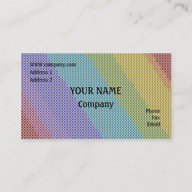 Tarjeta De Visita Puntada cruzada (Anverso)