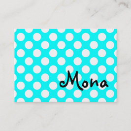 Tarjeta De Visita Punto blanco personalizado