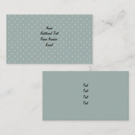 Tarjeta De Visita Punto de Polka Verde Clásico