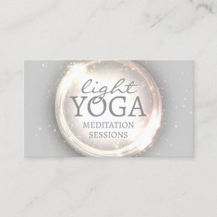 Tarjeta De Visita Punto de Purpurina de sesiones de meditación de yo