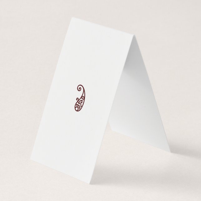 Tarjeta De Visita Punto rojo (Reverso)