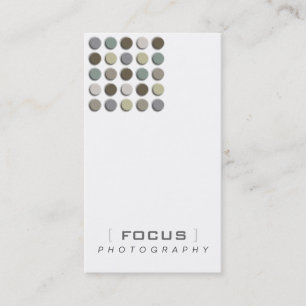 Tarjeta De Visita Puntos borrosos monocromáticos del artista de la