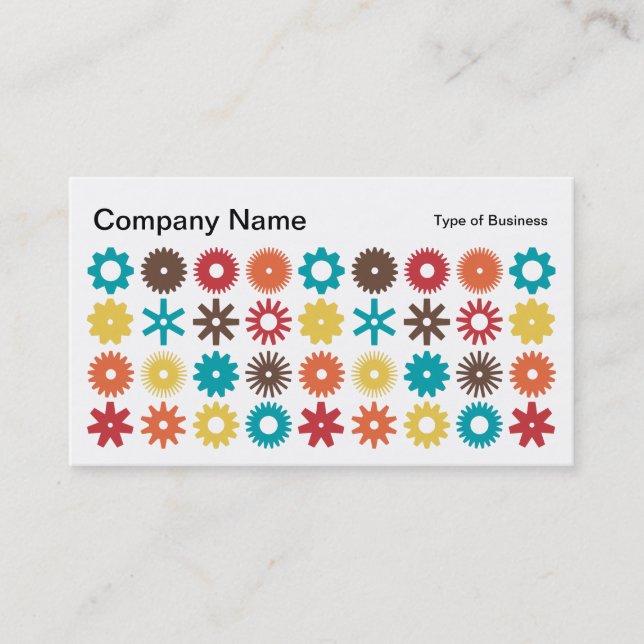 Tarjeta De Visita Puntos - Colores 02 (Anverso)