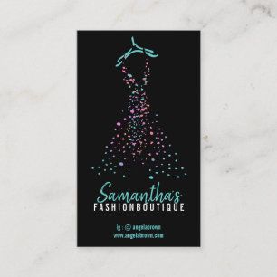 Tarjeta De Visita Puntos de Bloguera de Minorista de Tienda de Bouti