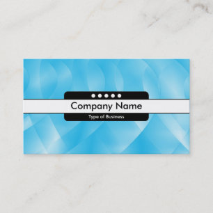 Tarjeta De Visita Puntos de centro de la banda 5 - curvas azules