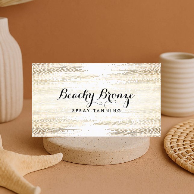 Tarjeta De Visita Puntos de Confetti de Bronce Dorado (Subido por el creador)