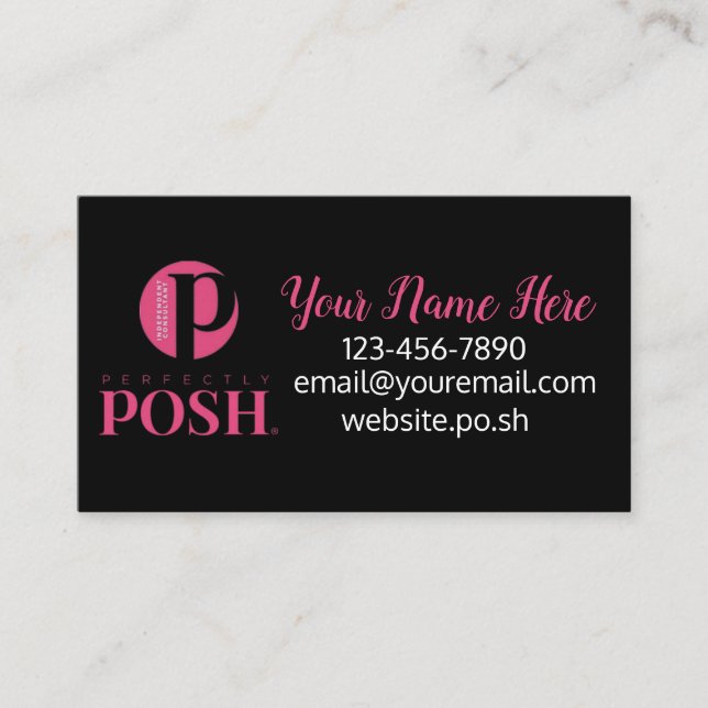 Tarjeta De Visita Puntos de encargo perfectamente elegantes de la (Anverso)