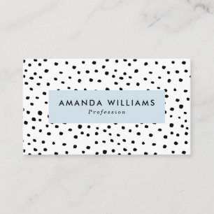 Tarjeta De Visita Puntos de tinta modernos con patrones