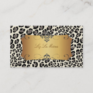 Tarjeta De Visita Puntos del leopardo de PixDezines/tarjetas de