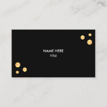 Puntos Dorados Elegantes sobre Negro