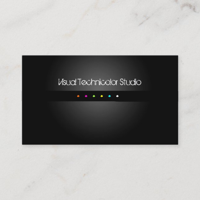 Tarjeta De Visita puntos fluorescentes Guay / estilizados (Anverso)