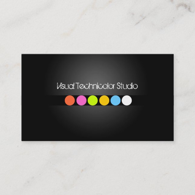 Tarjeta De Visita puntos fluorescentes Guay / estilizados (Anverso)