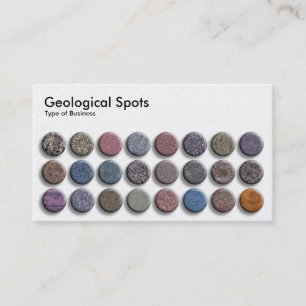 Tarjeta De Visita Puntos geológicos 02 - Platino