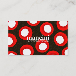 TARJETA DE VISITA PUNTOS RETROS 311-RED