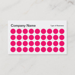 Tarjeta De Visita Puntos - rojo de neón, blanco y negro