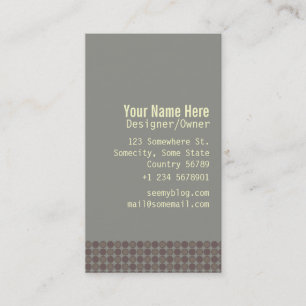 Tarjeta De Visita Puntos sutiles