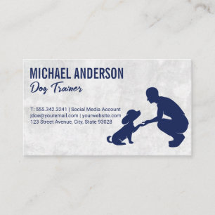 Tarjeta De Visita Puppy de entrenamiento personal   Entrenador de an