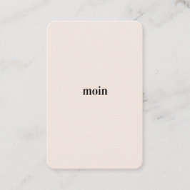 Tarjeta De Visita Pure Moin/Hello