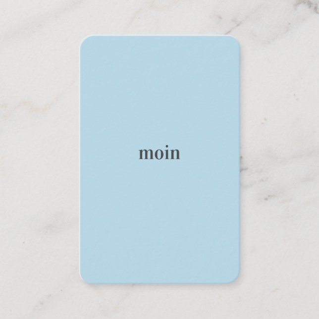 Tarjeta De Visita Puro Moin/Hola (Anverso)