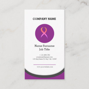 Tarjeta de visita Purple Black