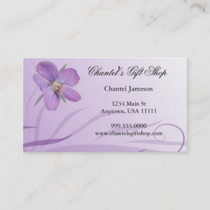 Tarjeta de visita Purple Bloom