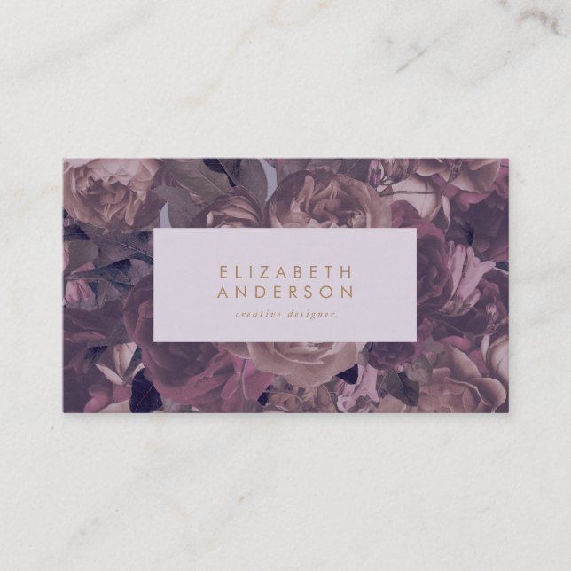 Tarjeta de visita Purple Fantasy (Anverso)