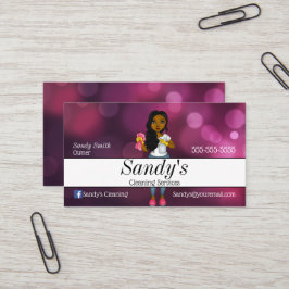 Tarjeta De Visita Purple Houston