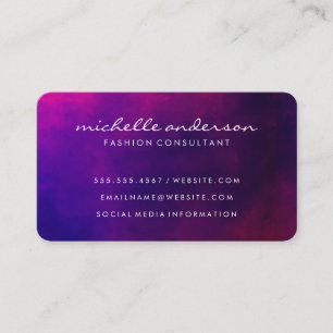 Tarjeta De Visita Purple Hues