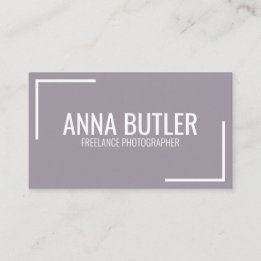 Tarjeta De Visita Purple Modern Simple Profesional Minimalista