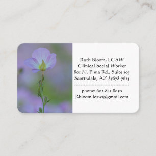 Tarjeta De Visita Purple Primrose